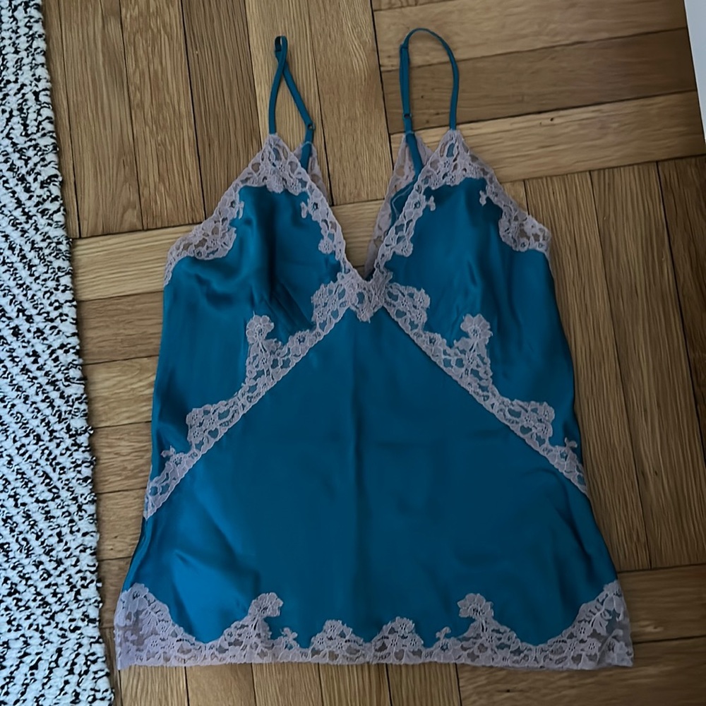 Silk lace camisole.